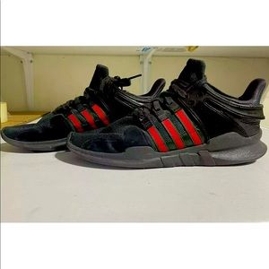 Size 9.5 adidas EQT Support ADV Black Turbo Red 2017